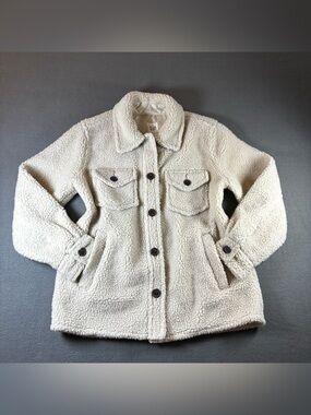 Gap cream sherpa jacket Size S